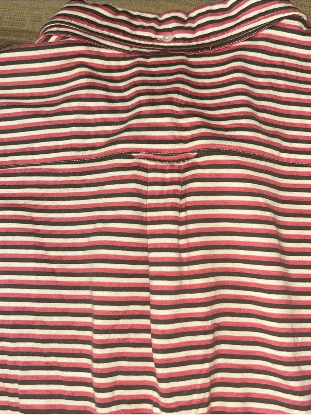 Polo Golf Ralph Lauren Pro Fit Shirt Red Striped Preppy Sporty Summer Mens L